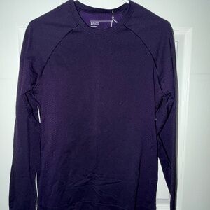 Figs Women's Salta Seamless Longsleeve Underscrub in Purple Jam